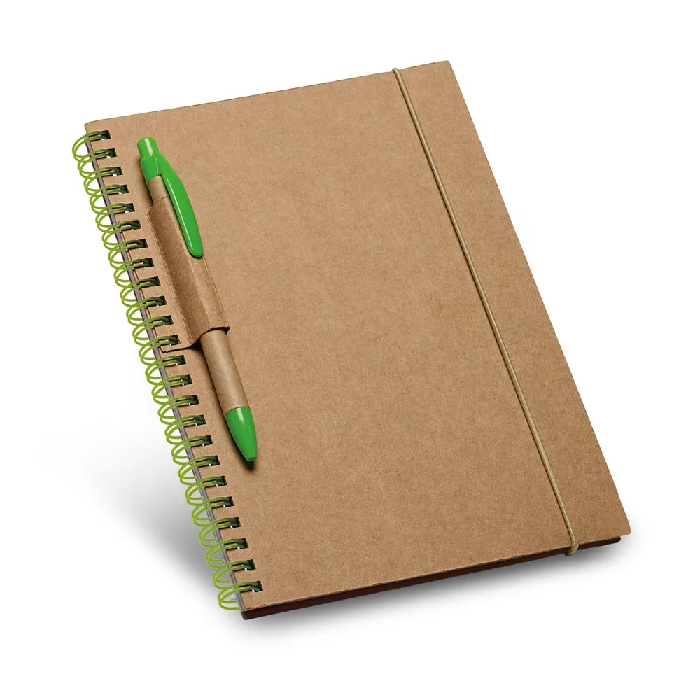 GARDEN. Caderno B6 de capa dura em cartão, com páginas pautadas recicladas - Thumbnail 4