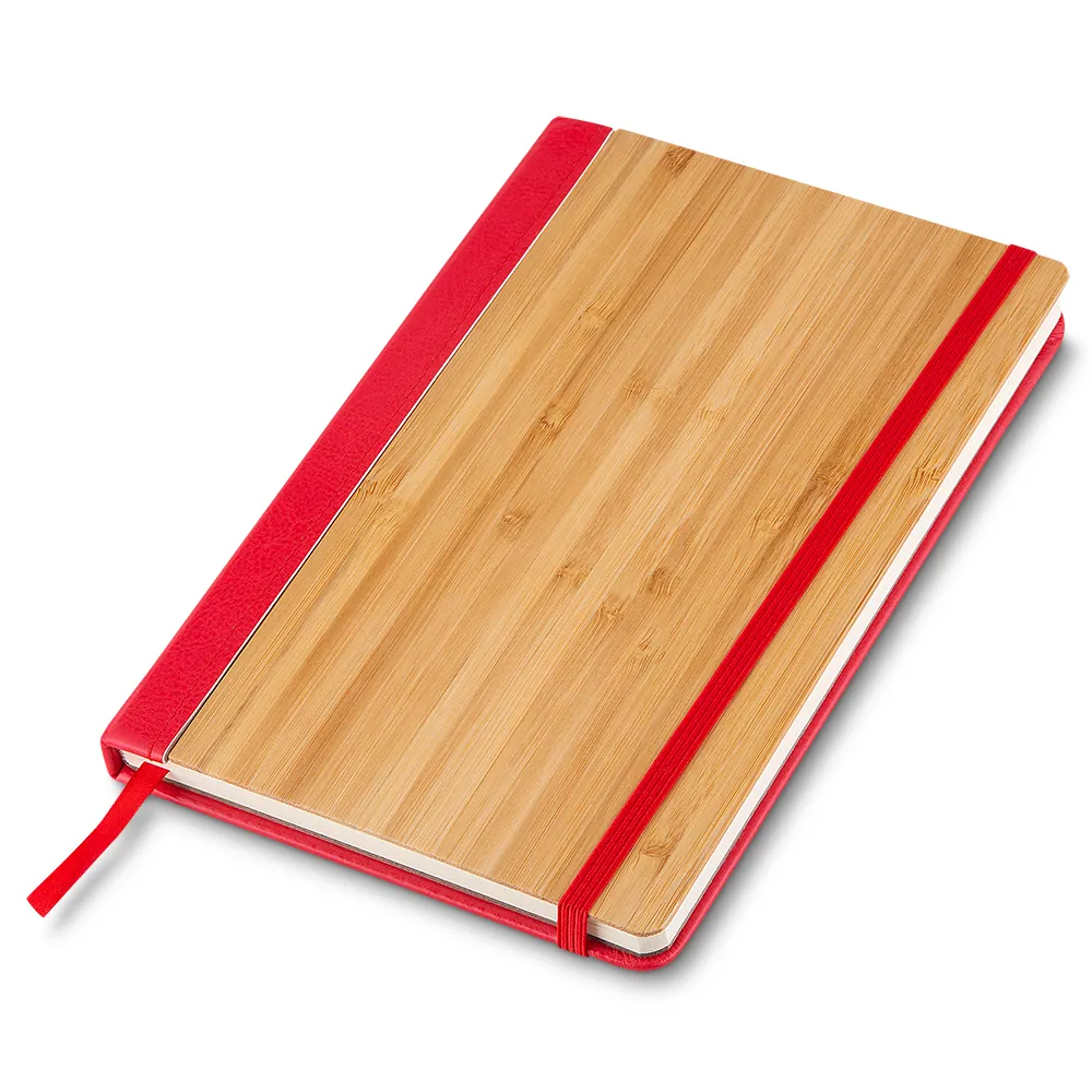Caderno A5 Capa em Bambu e PU - Thumbnail 3