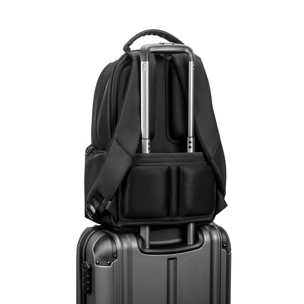 BOSTON SOLID. Mochila para notebook (17") em nylon 150D com 2 compartimentos acolchoados - Thumbnail 6