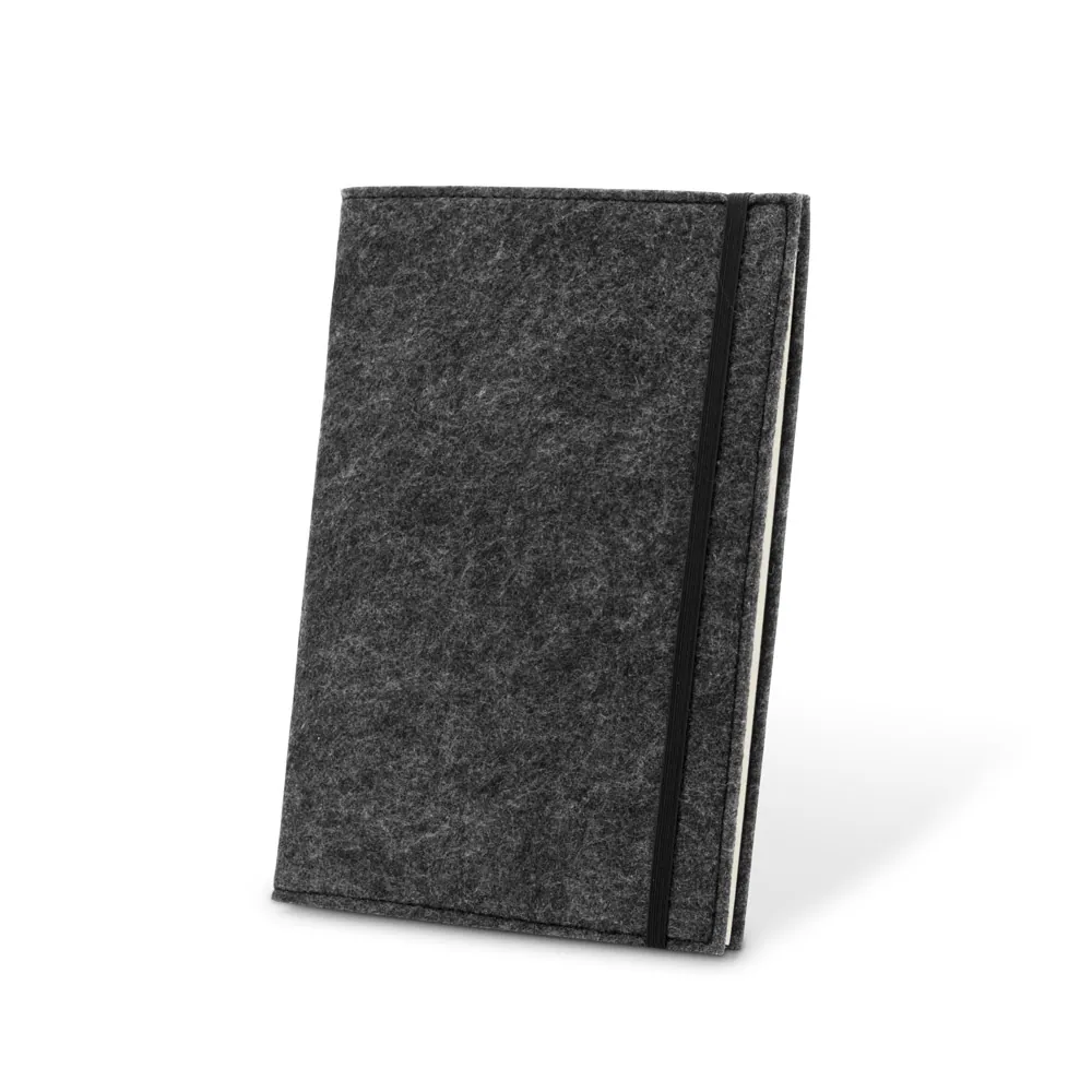 BALDWIN. Caderno A5 com capa em feltro 100% reciclado, com páginas pautadas recicladas - Thumbnail 7