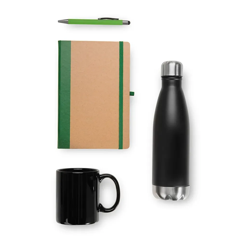 Kit Escritório - Verde - 4 Pçs - Thumbnail 4