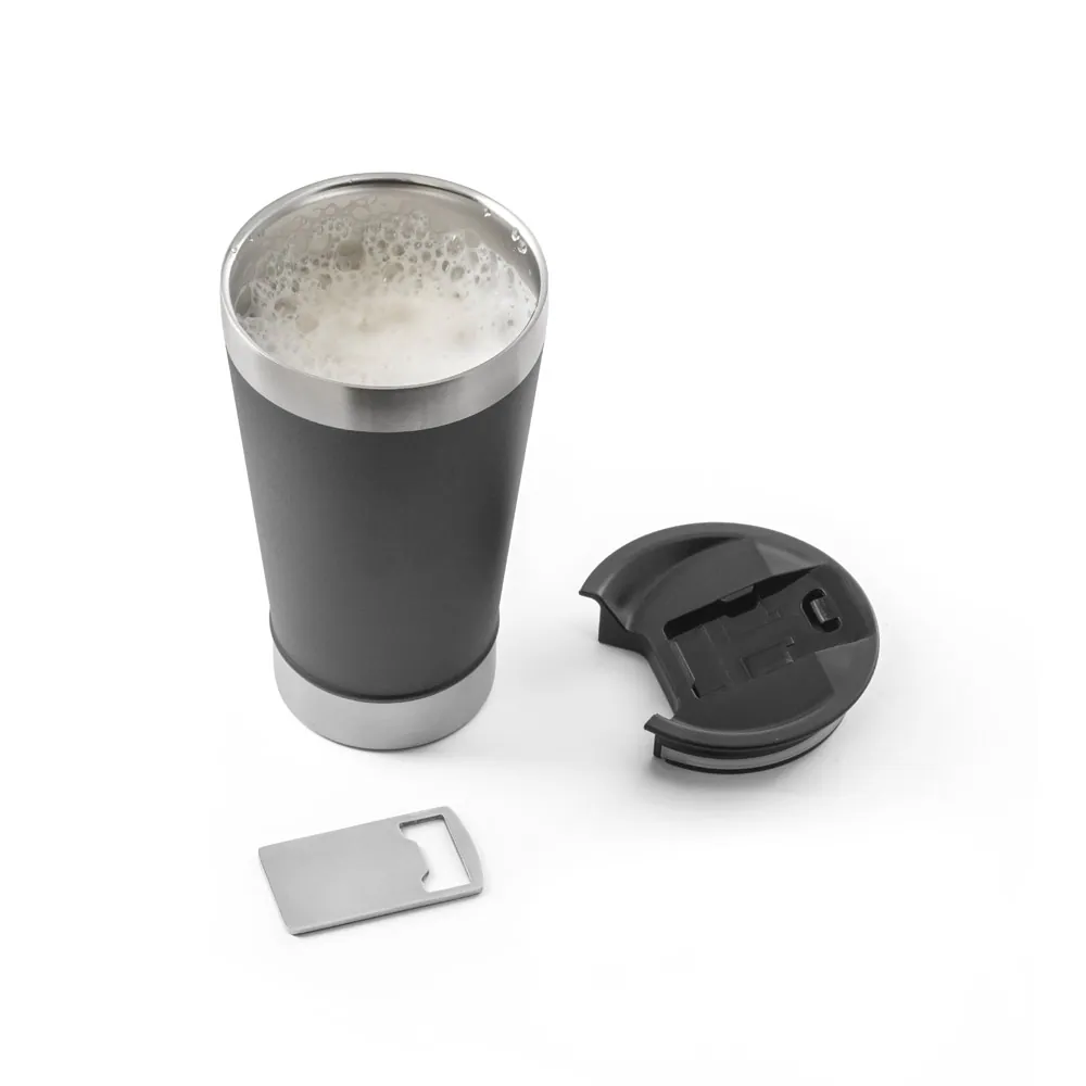 HALPERT LID. Copo de viagem em aço inox térmico, com parede dupla isolada a vácuo (630 mL) - Thumbnail 4