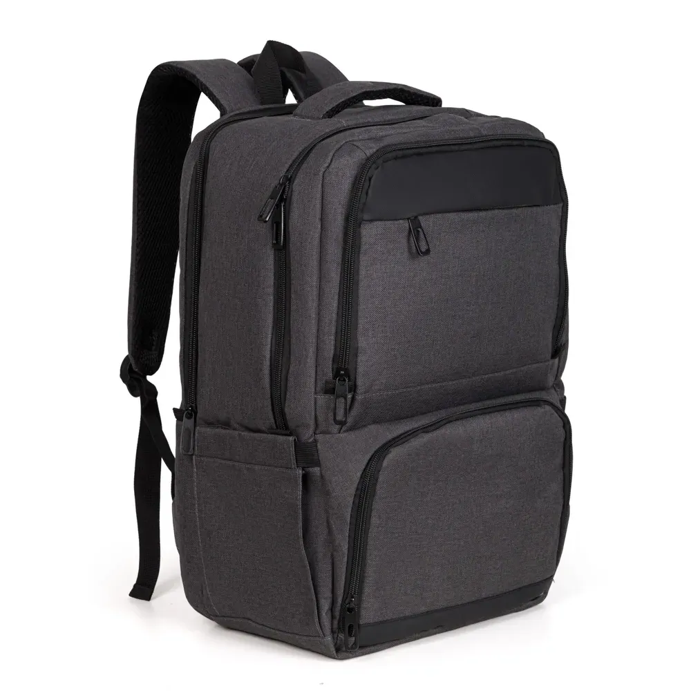 Mochila Com Bolso Térmico Em Rpet - Cinza Escuro - 24L
