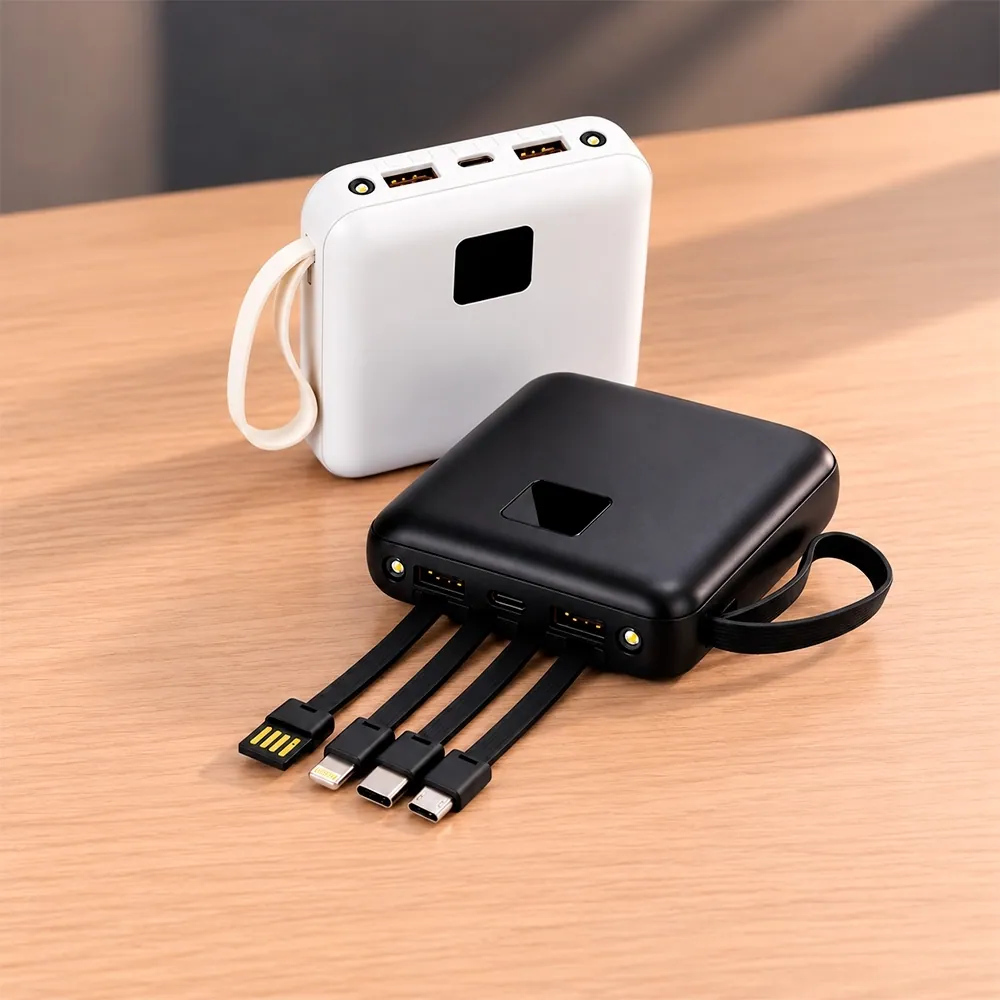 Power Bank 10.000mAh com Lanterna e Multissaídas - Thumbnail 2