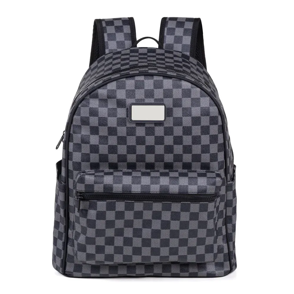 Mochila Em Pvc - Xadrez - Thumbnail 2