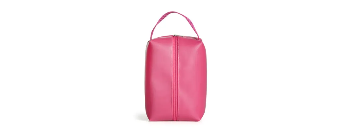 Necessaire C/ Alça Em Material Sintético - Rosa - Thumbnail 2