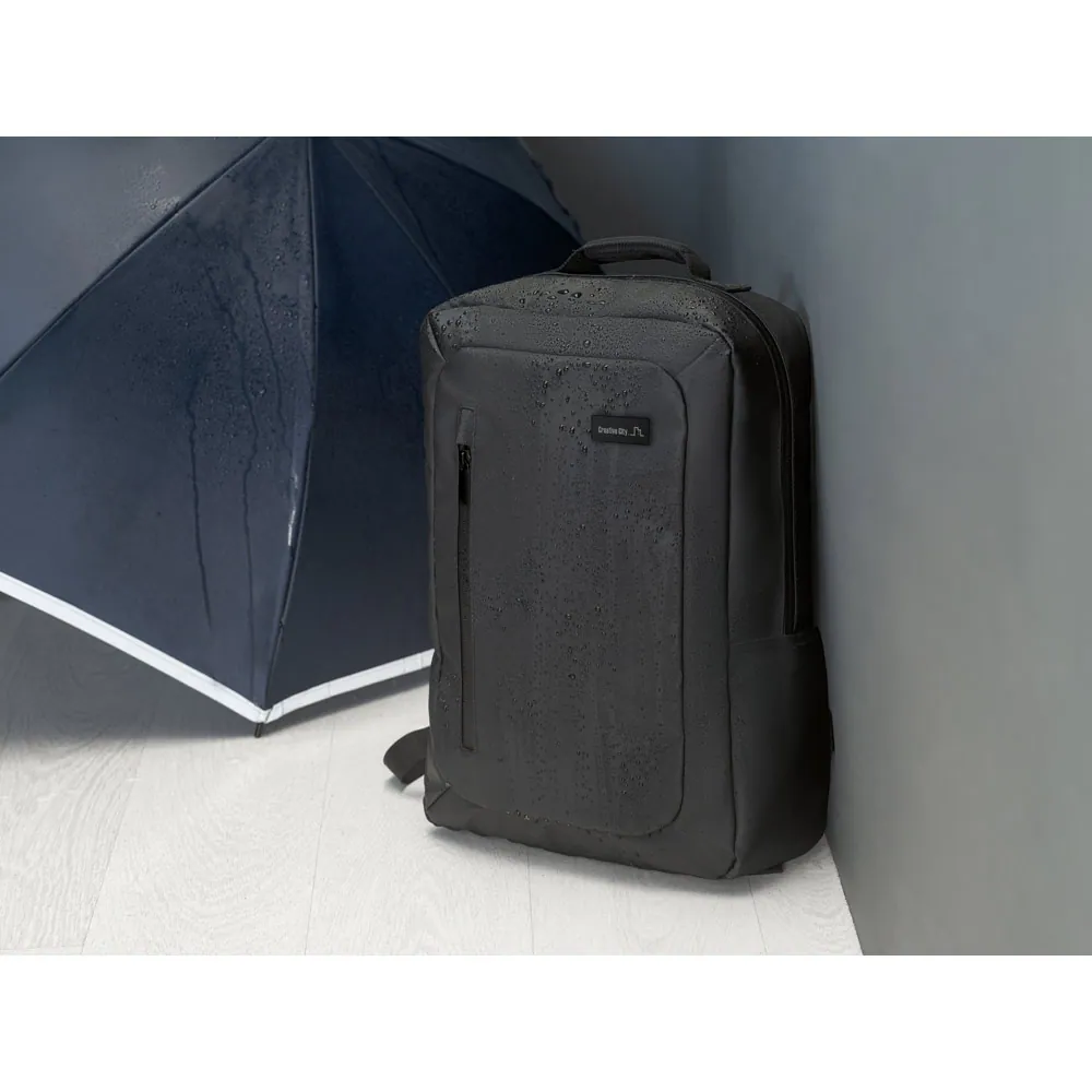 BIRMINGHAM. Mochila para notebook (15.6'') em 600D impermeável com compartimento principal almofadado (10 L) - Thumbnail 6