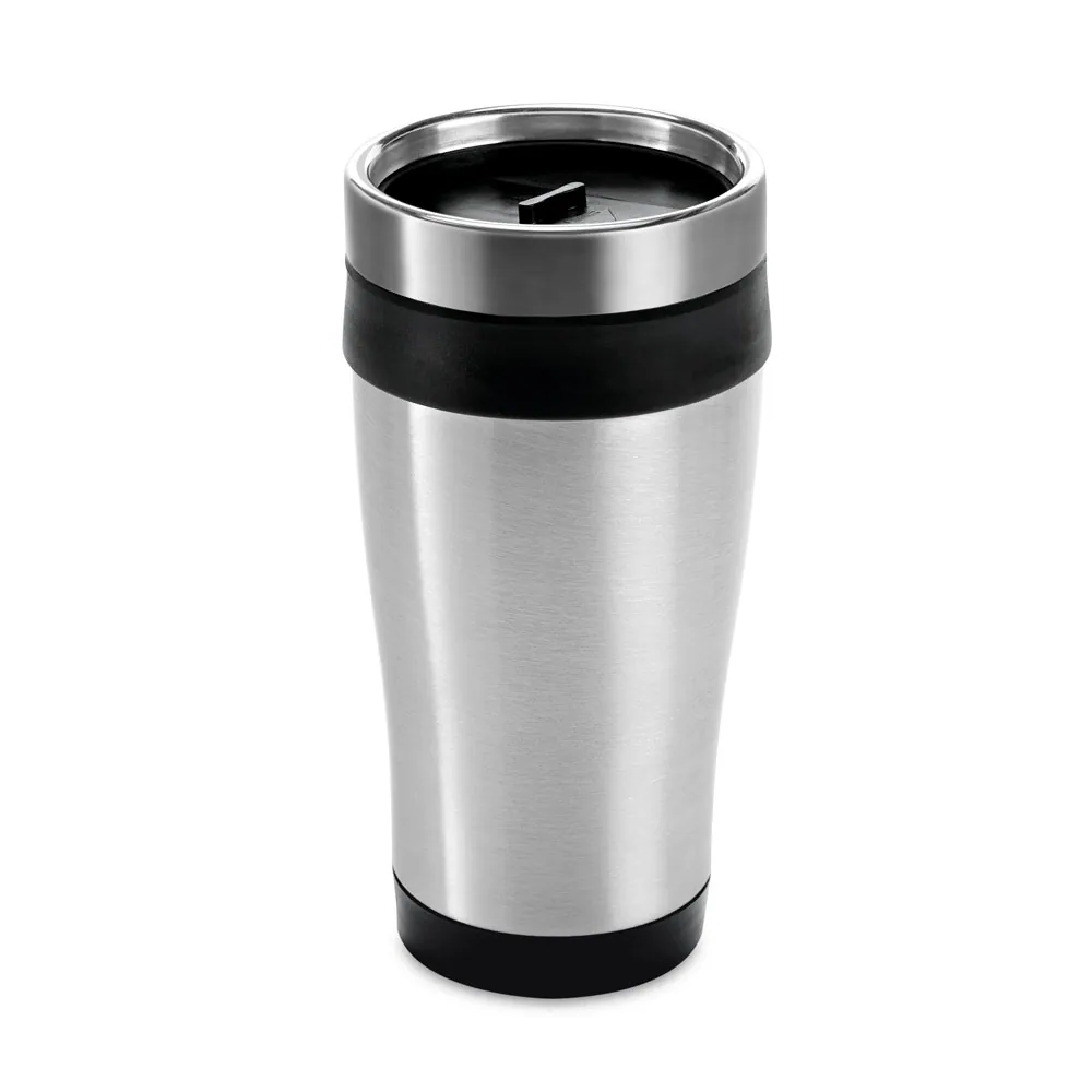 BATUM. Copo de viagem em aço inox e PP, térmico com parede dupla isolada a ar (420 mL) - Thumbnail 2