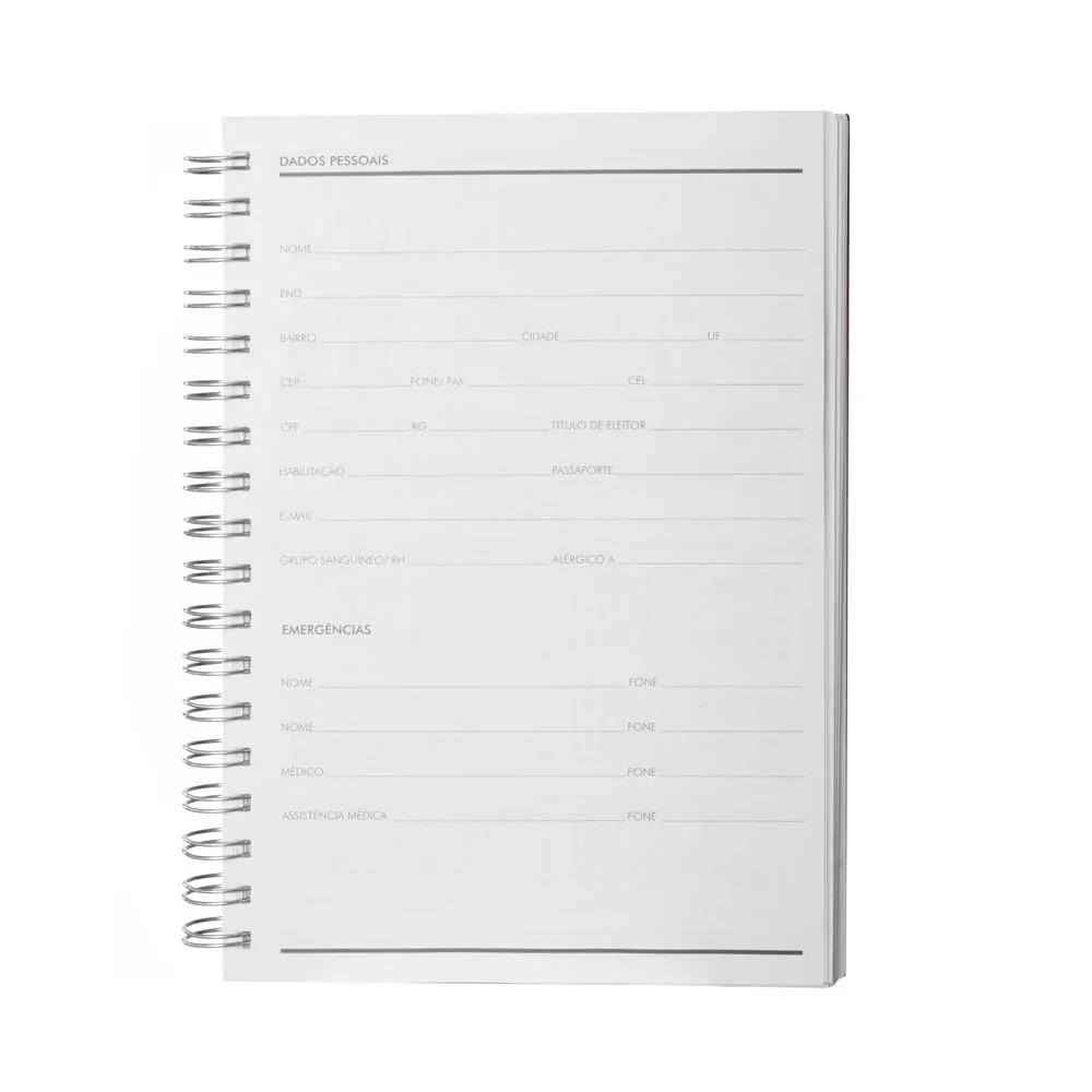 Caderno B5 planner capa em Percalux - Thumbnail 4