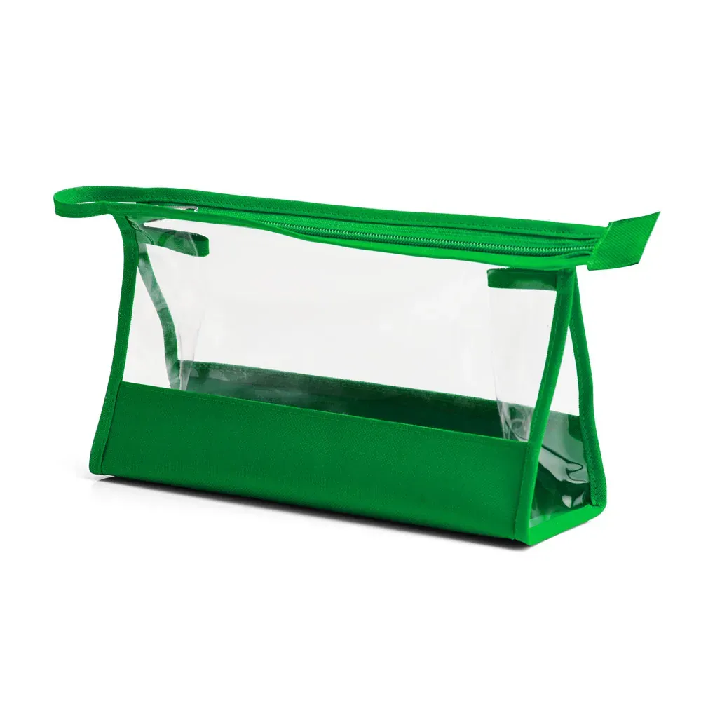 Necessaire Em Nylon 600 Pvc Verde - Thumbnail 2