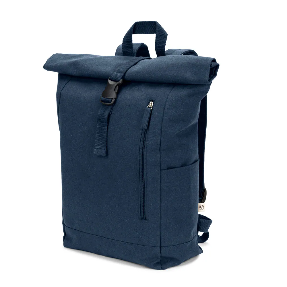 SAINT. Mochila "roll top" em algodão reciclado e poliéster reciclado (380 g/m²) - Thumbnail 5