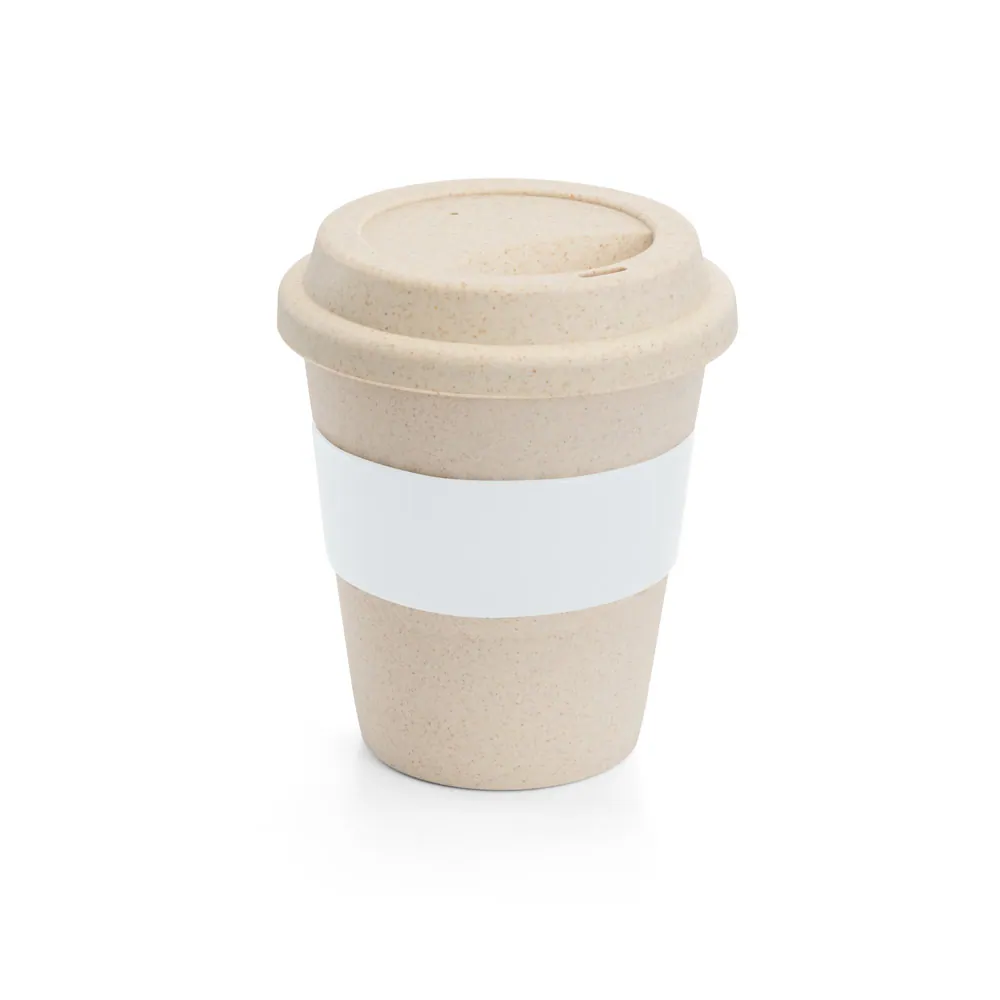 LATTE. Copo de viagem em fibra de bambu (60%) e PP (40%) com tampa (380 mL) - Thumbnail 4