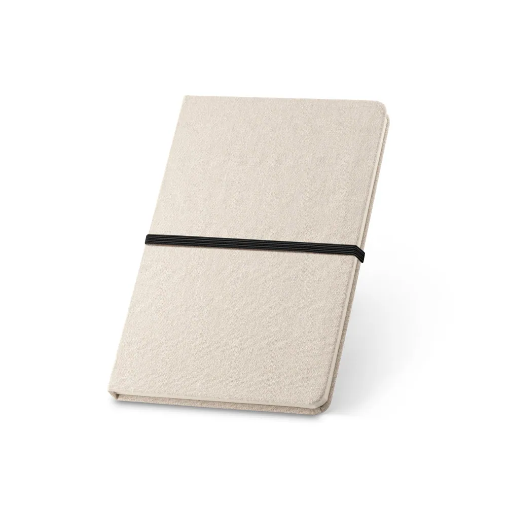 NERVAL. Caderno A5 de capa dura em linho (230 g/m²), com páginas pautadas - Thumbnail 2
