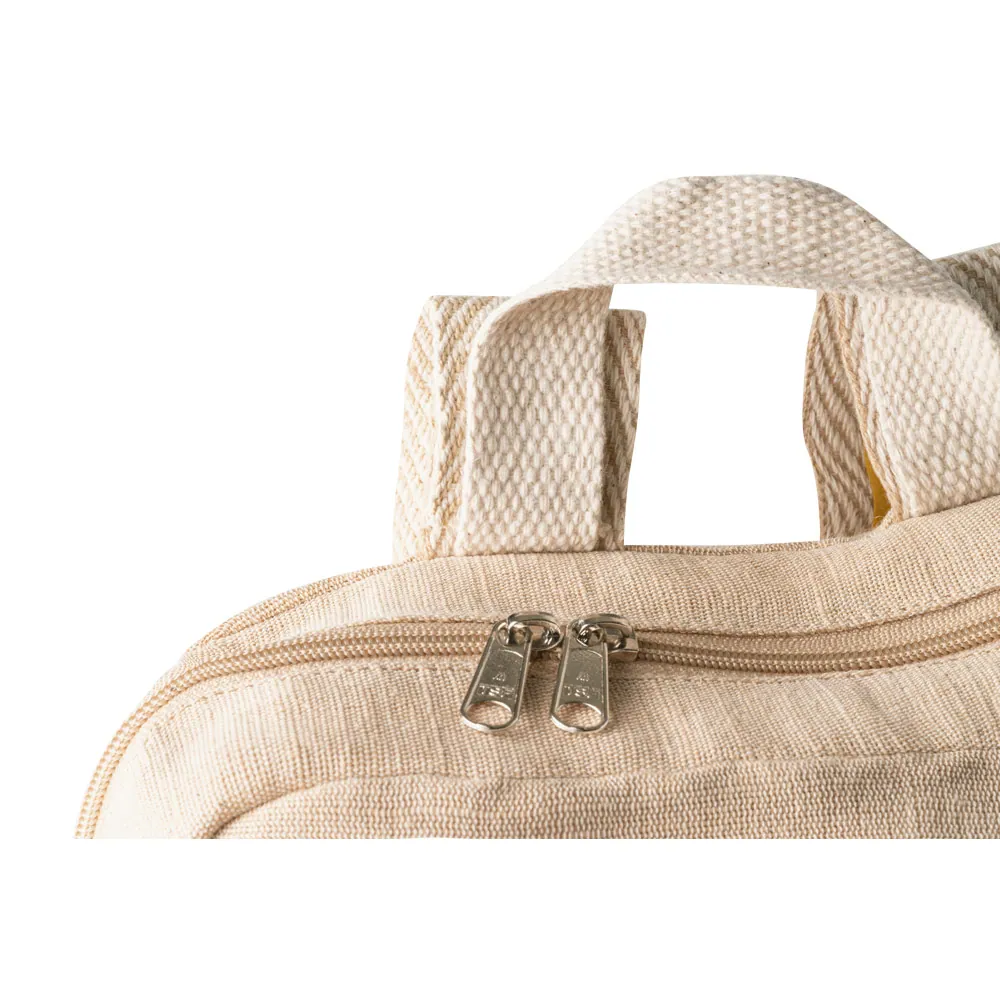 MARBELLA. Mochila em juco (mistura de algodão e juta, 275 g/m²) 7 L - Thumbnail 5