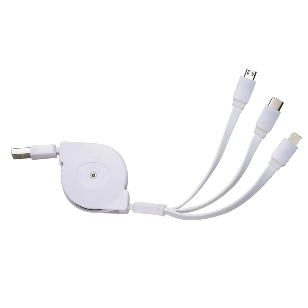 Cabo USB Retrátil 3 em 1 - Thumbnail 3
