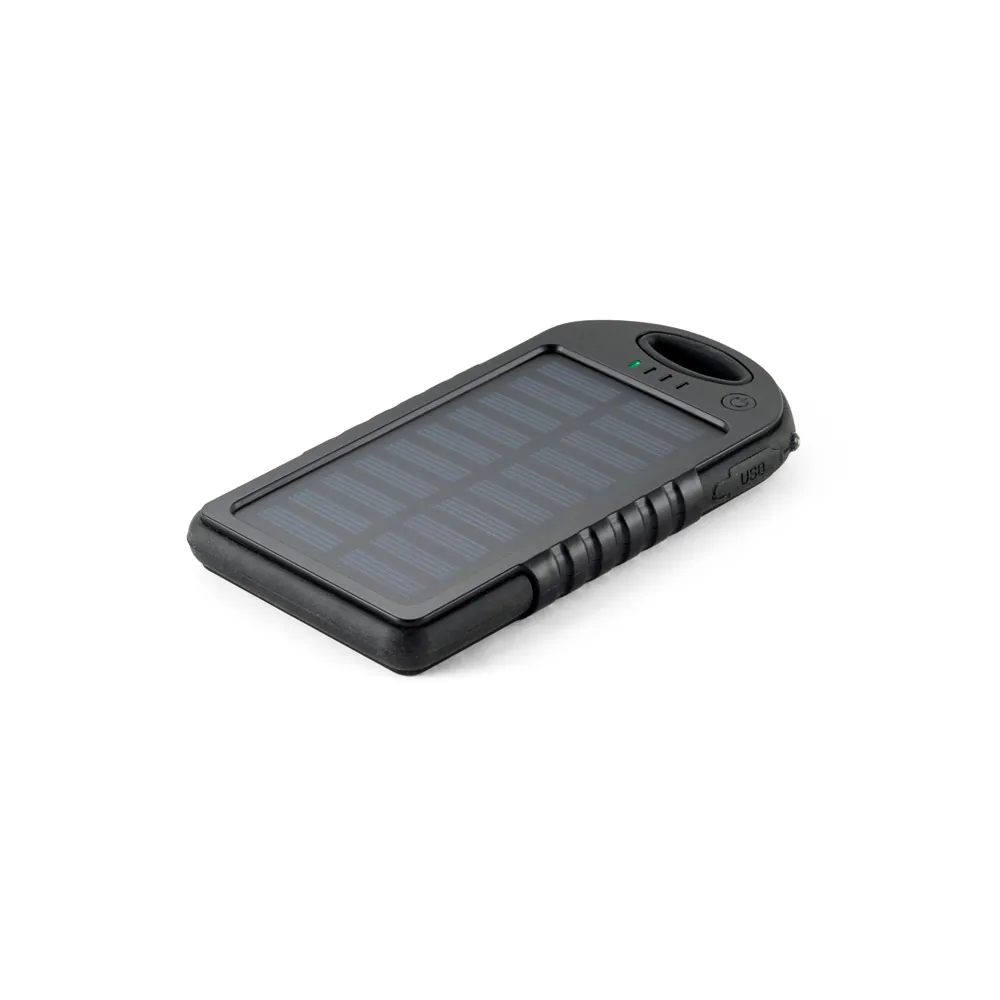 DAY. Bateria portátil solar com painel solar e LED em ABS (2.000 mAh) - Thumbnail 4