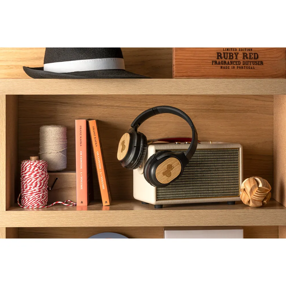 GOULD. Fone de ouvido wireless com autonomia de 5h (400 mAh), em bambu e ABS - Thumbnail 7