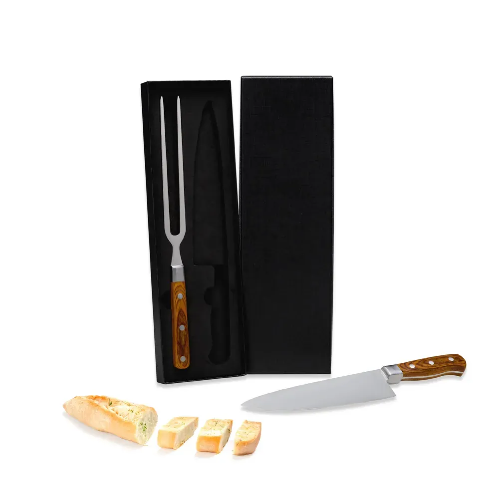 Conj. Para Churrasco Premium Em Bambu / Madeira / Inox - 3 Pçs - Thumbnail 5