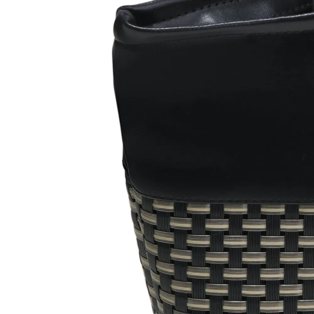 Necessaire Em Pvc E Material Sintético - Premium - Preto/Xadrez - Thumbnail 4