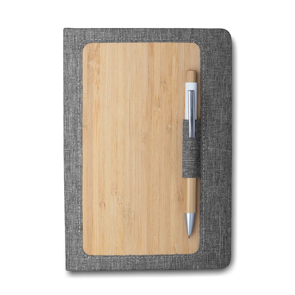 Caderno A5 Capa em RPET e Bambu - Thumbnail 8