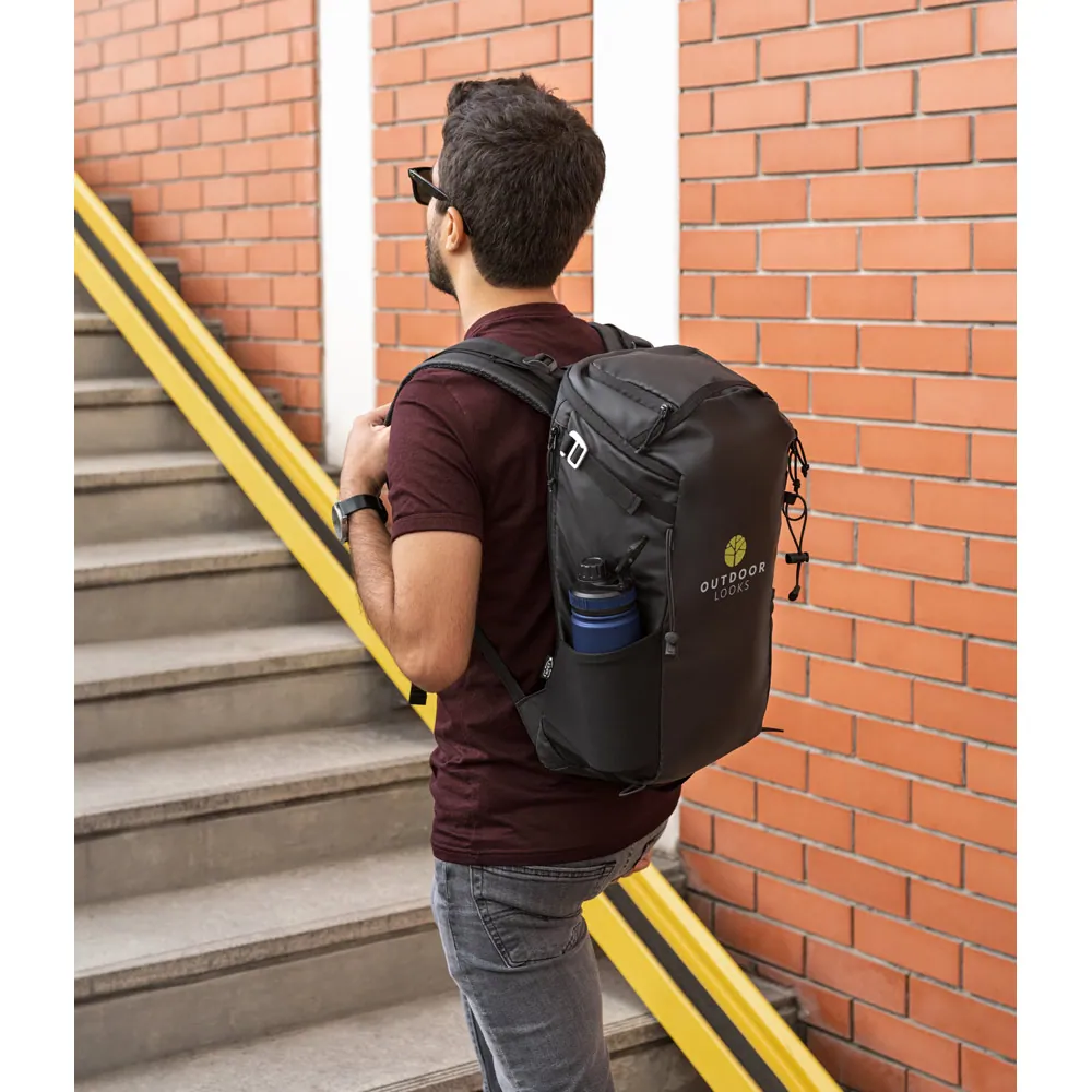 ALASCA. Mochila Hiking (14") com revestimento à prova de água em 600D poliéster reciclado e 210D poliéster reciclado (18 L) - Thumbnail 16