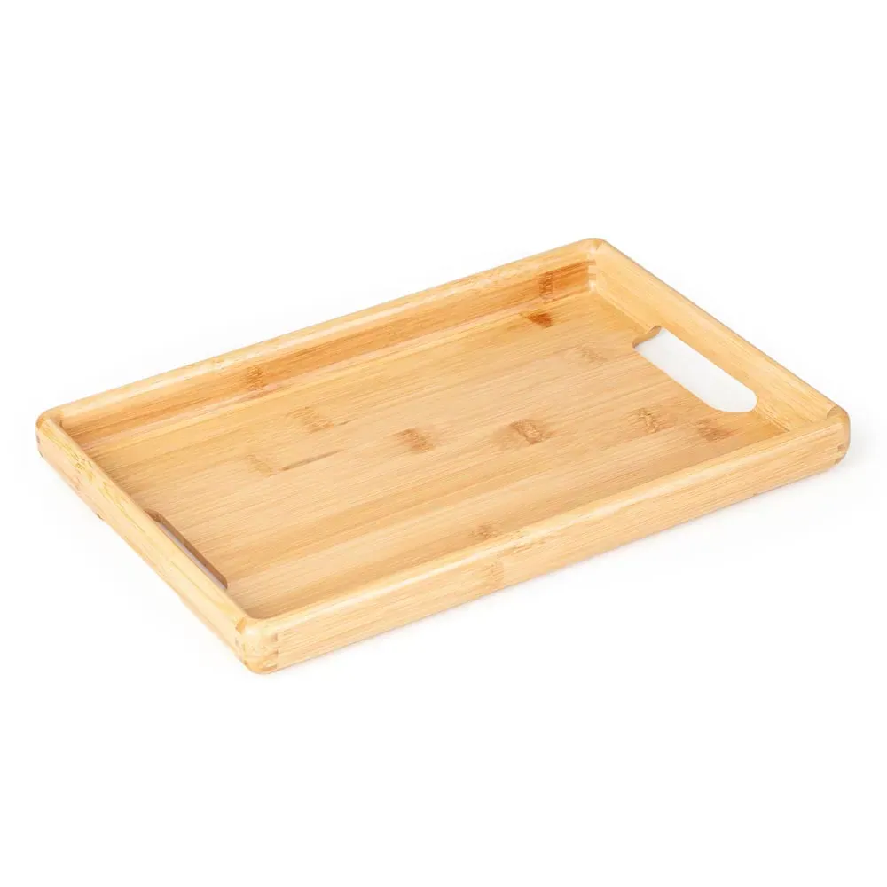 Bandeja Em Bambu Para Servir - 32X22X3Cm