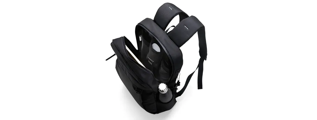 Mochila Em Polyester/Pu - Premium - 20L - Preta - Thumbnail 8