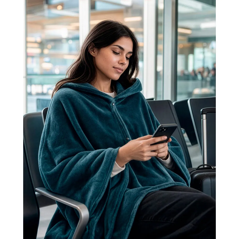 SNUGGY. Manta 3 em 1 em tecido polar (220 g/m²) ideal para viagens - Thumbnail 15