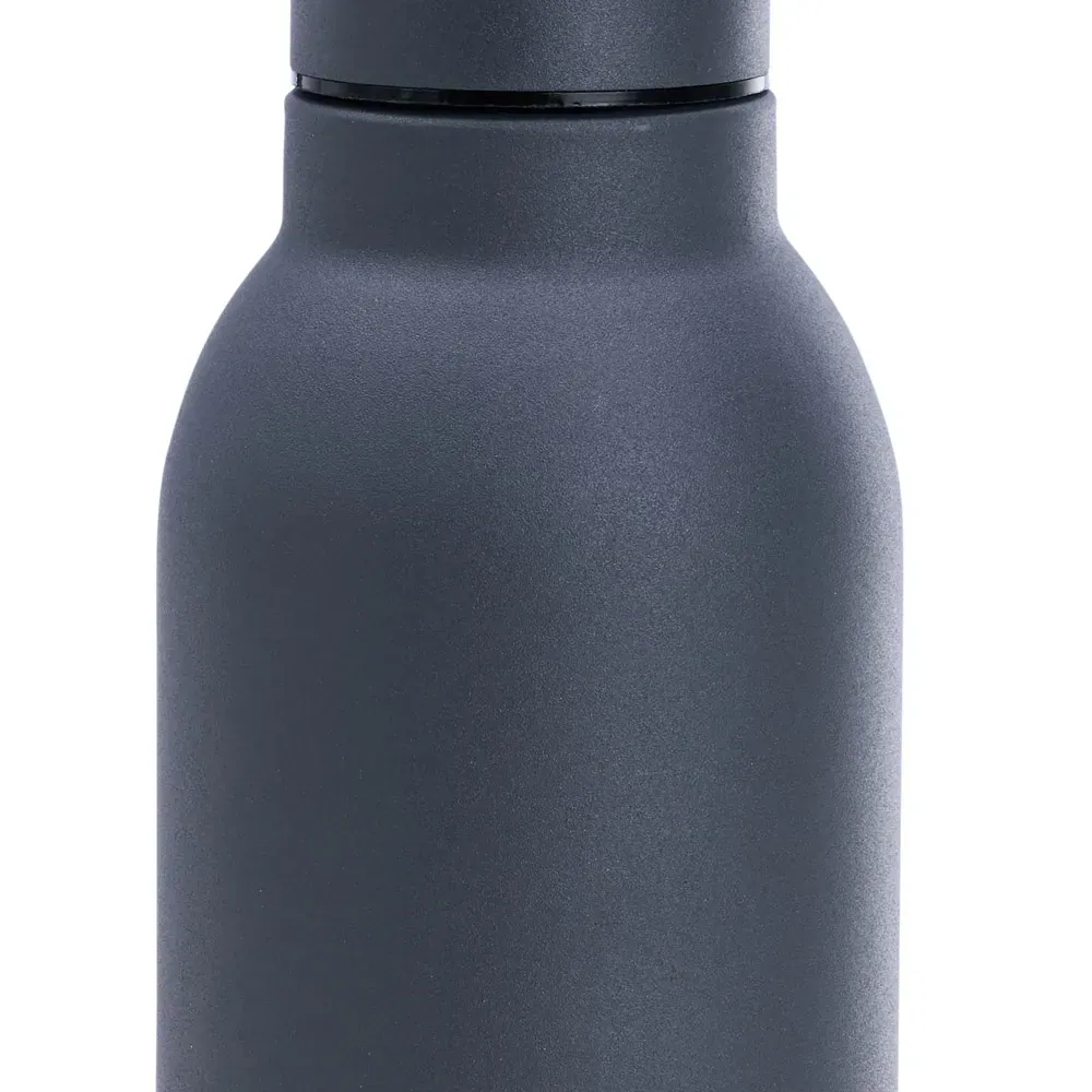 Garrafa Em Inox Parede Dupla - Cinza - 470 Ml - Thumbnail 3