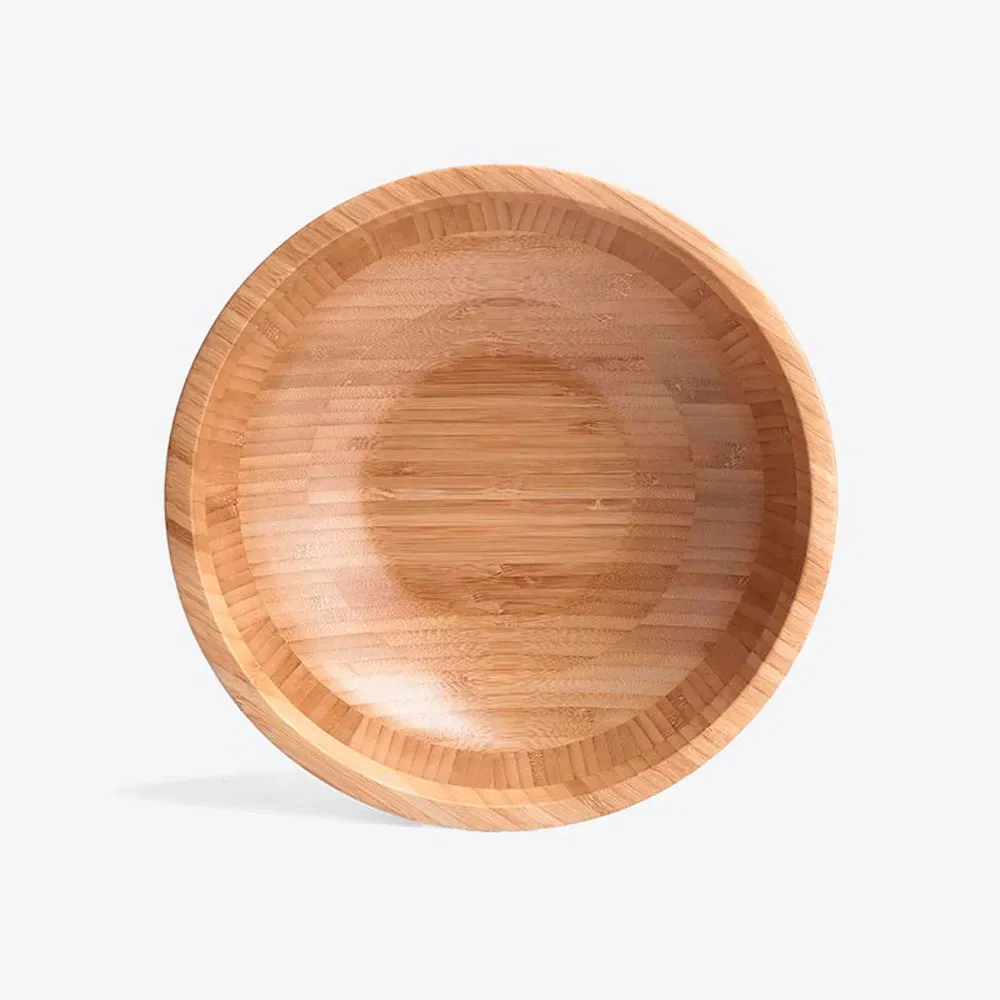 Cumbuca Em Bambu Com Colher 18Cm - 400Ml - Thumbnail 3