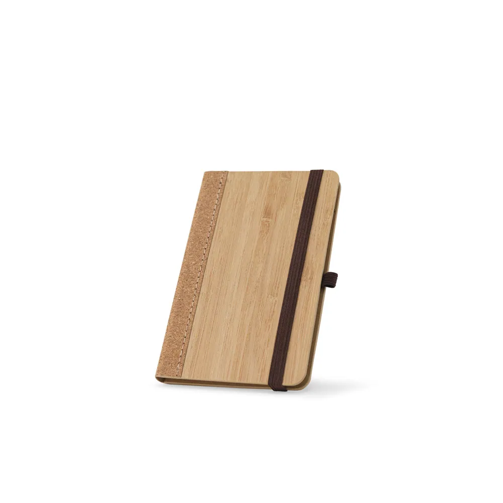 ORWELL POCKET. Caderno de bolso de capa dura em folha de bambu e cortiça com páginas pautadas recicladas - Thumbnail 5
