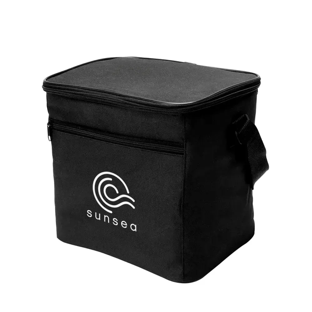 Bolsa Térmica Preta Em Polyester 600D/Peva - 27X20X25Cm - Thumbnail 12
