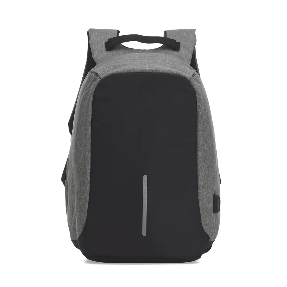 Mochila Poliéster Anti-Furto USB - Thumbnail 2