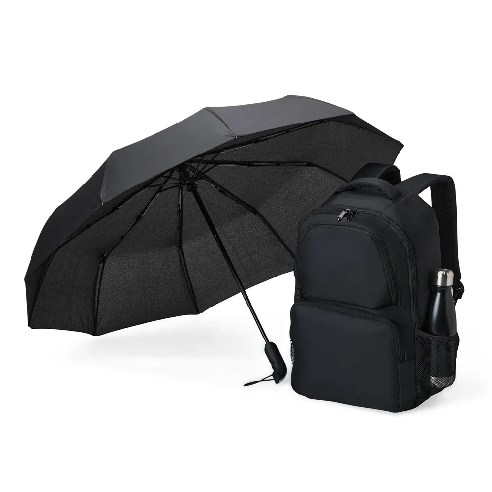 Kit Mochila, Guarda-Chuva E Garrafa - 3 Pçs - Thumbnail 4