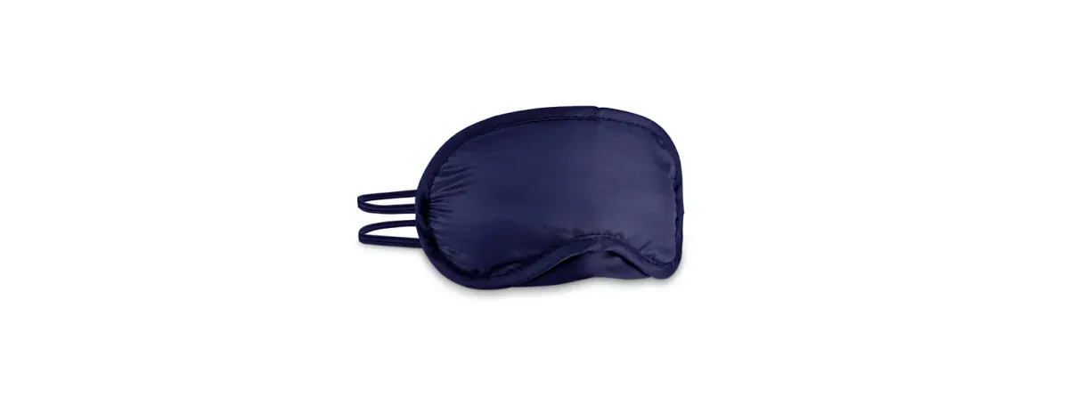Máscara Para Dormir Almofadada Em Polyester 190T - Azul