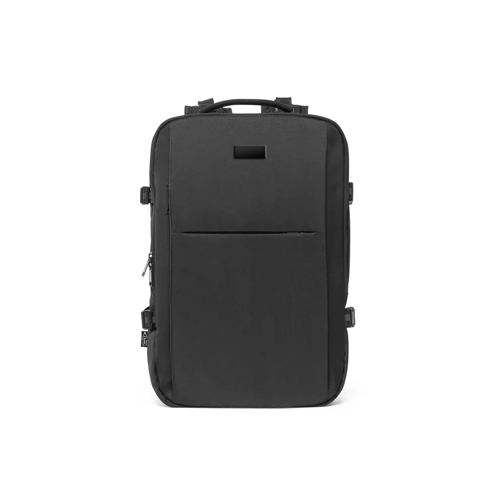 DALLAS PLATE. Mochila de viagem para notebook (17.3") em poliéster reciclado 600D de alta densidade, com compartimento para arrumação (29 L) - Thumbnail 2