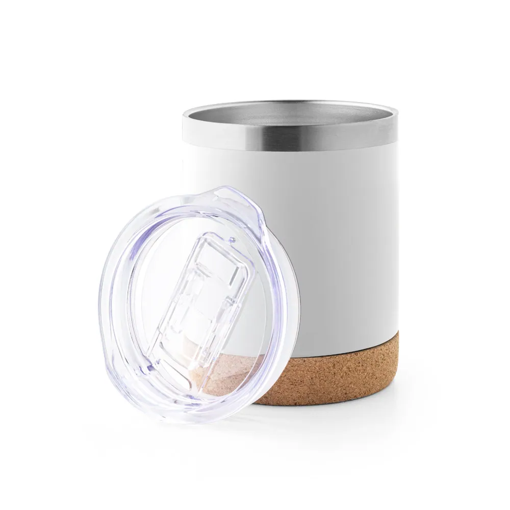 SOLBERG TUMBLER. Copo de viagem térmico em aço inox, de parede dupla isolada a vácuo (400 mL) - Thumbnail 4