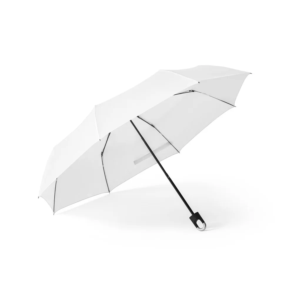 ARON. Guarda-chuva, dobrável, de 21'' em poliéster 100% reciclado pongee 190T - Thumbnail 13