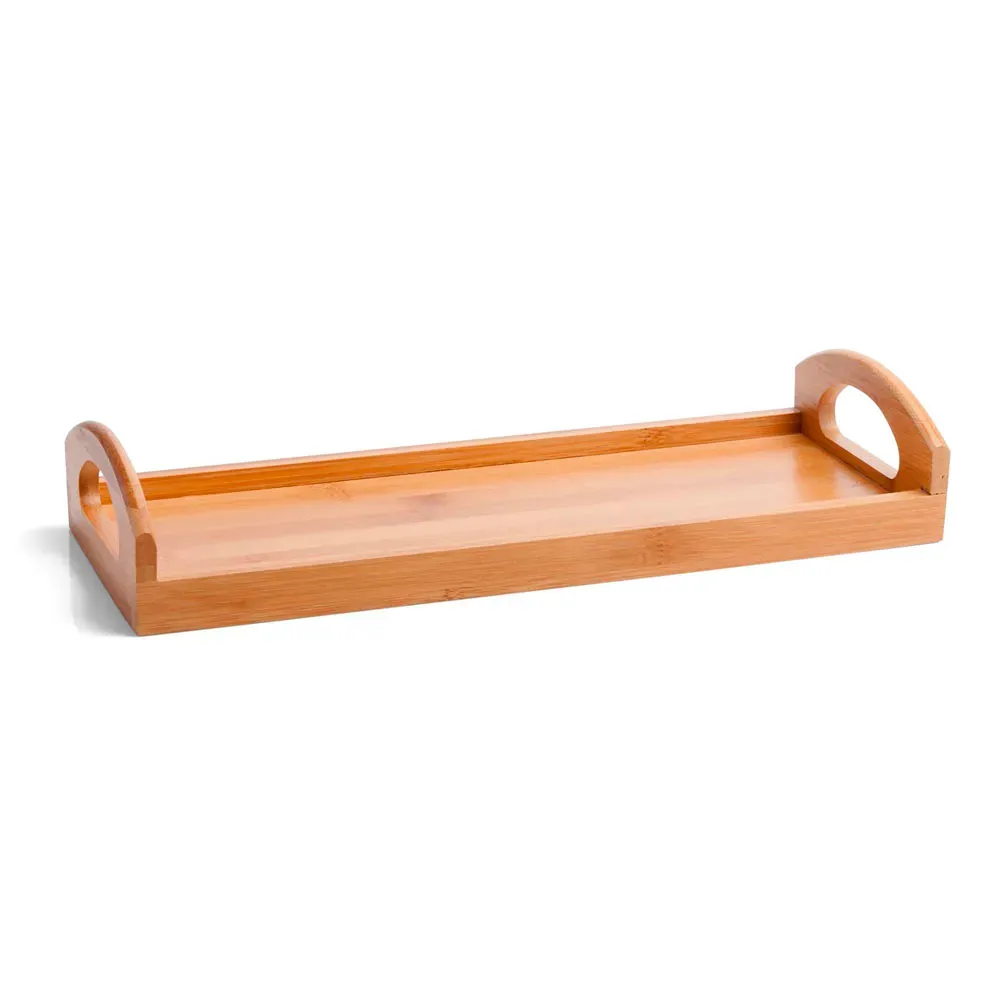 Bandeja Para Servir Em Bambu Gênova 32Cm X 14Cm