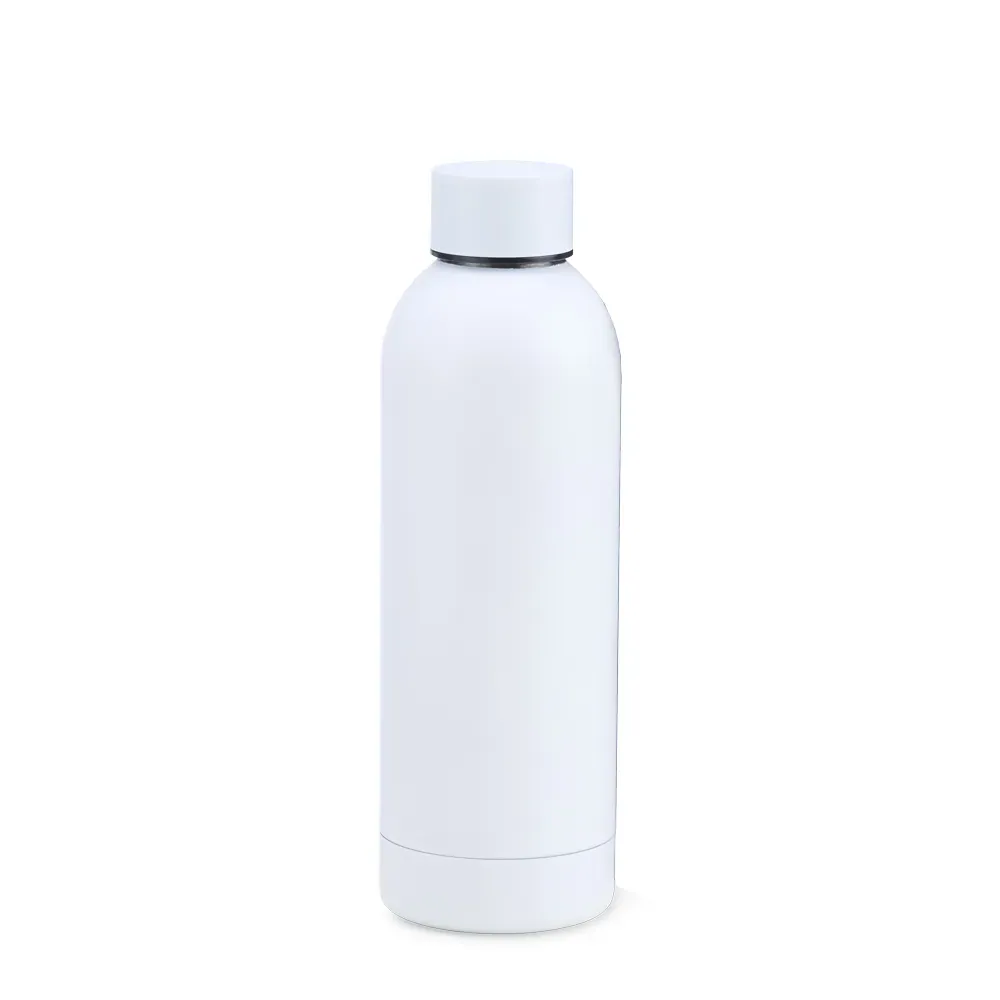 Garrafa Em Inox Parede Dupla - Branca - 500 Ml - Thumbnail 3