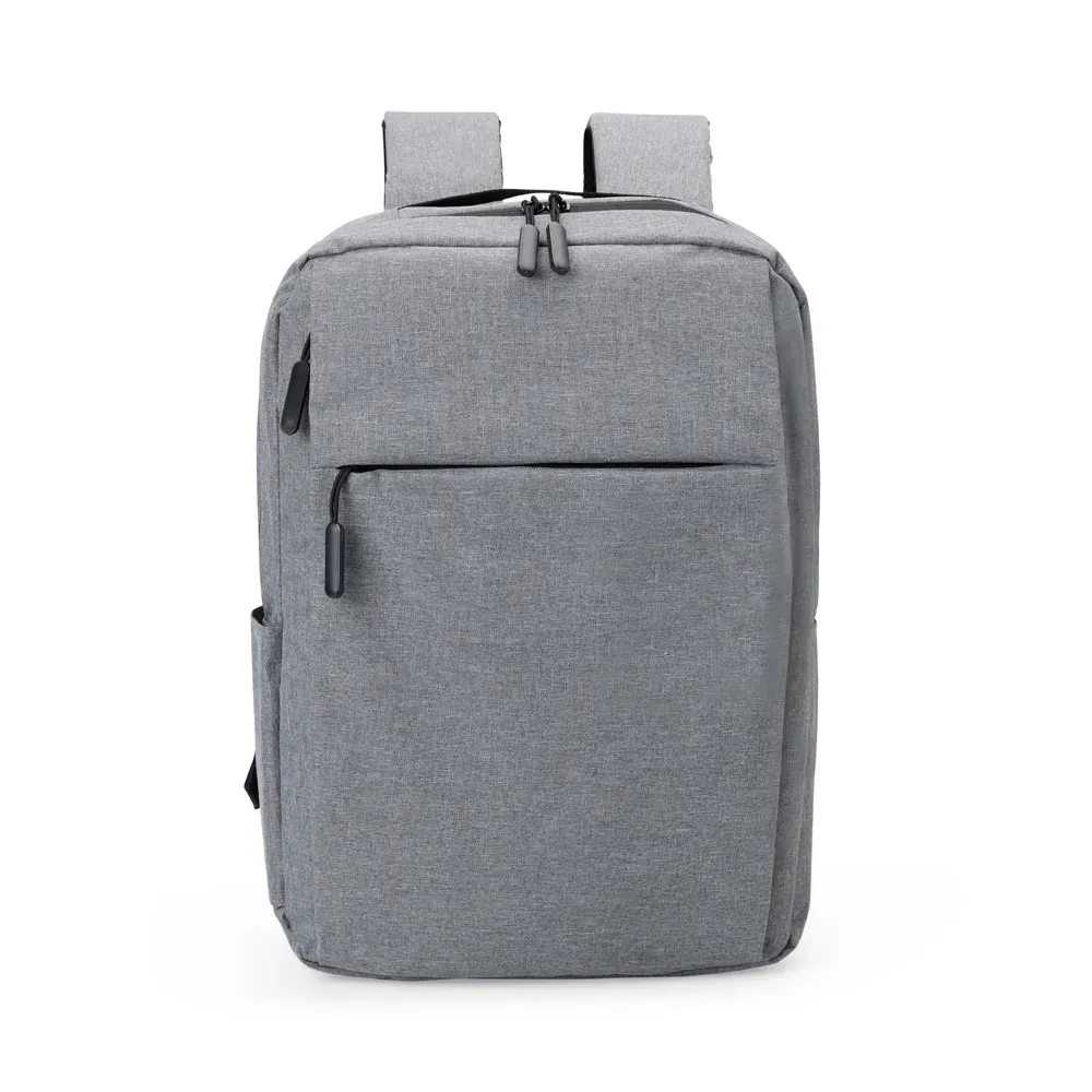 Mochila Em Poliéster 300D - Melange Cinza - 14L - Thumbnail 3