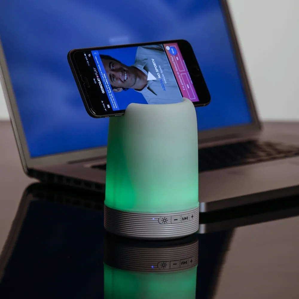 Caixa de Som Multimídia com Porta Caneta e Luminária - Thumbnail 2