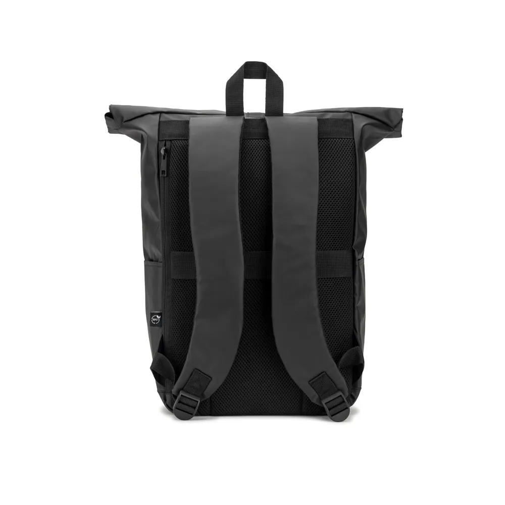 OSASCO BPACK. Mochila "Roll top" (14") em poliéster reciclado 600D de alta densidade com revestimento resistente à água (20 L) - Thumbnail 3