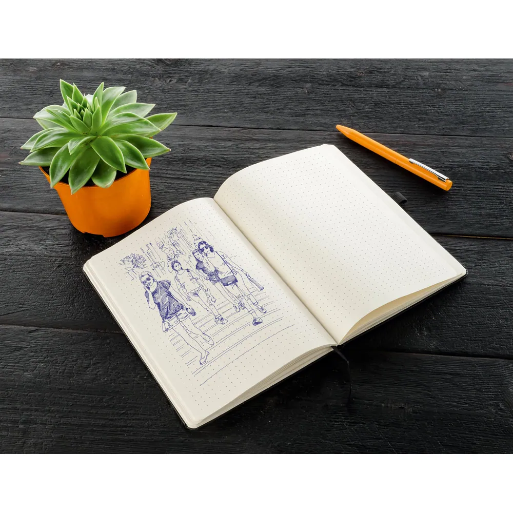 CARRE. Caderno A5 de capa dura em PVC, com páginas pontilhadas - Thumbnail 3