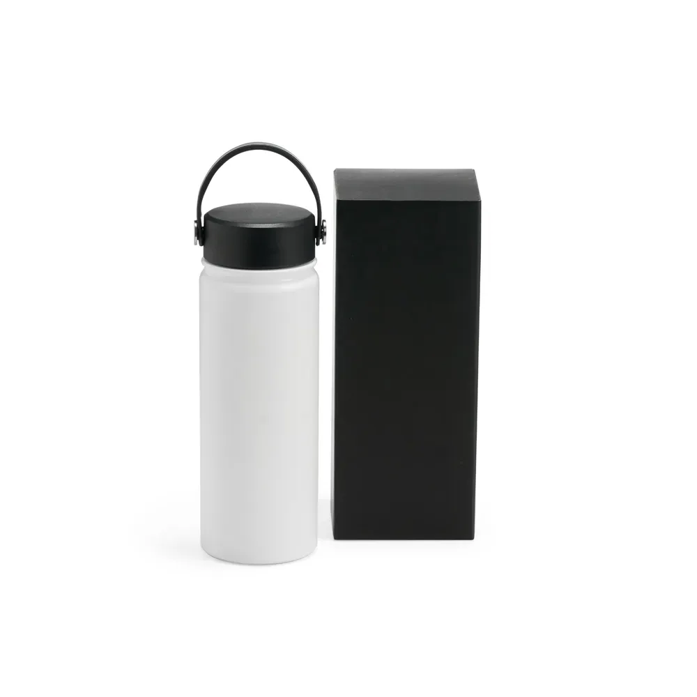 Garrafa Dupla Camada Na Cor Branca - 550 Ml - Thumbnail 2
