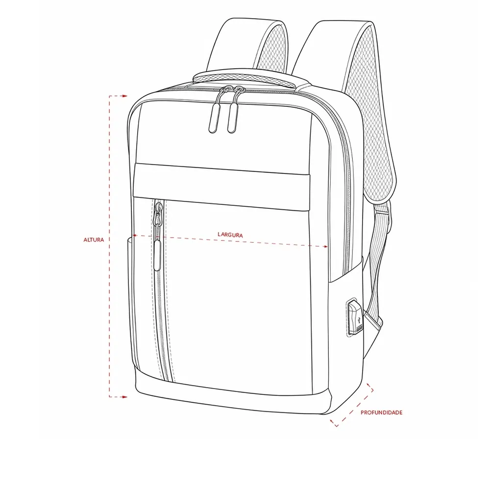 Mochila Nylon Oxford 14L - Thumbnail 8
