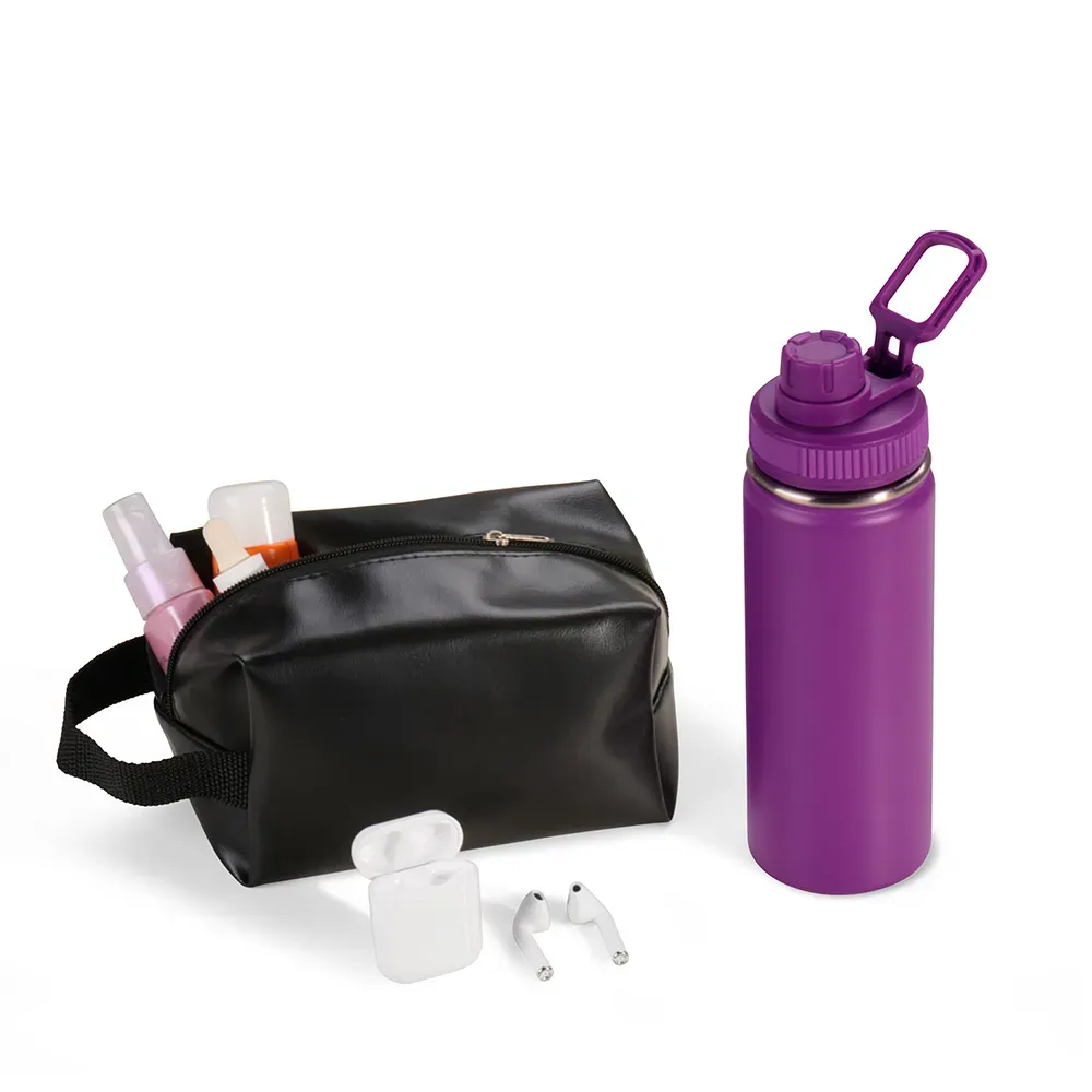 Kit Garrafa, Necessaire E Fone - 3 Pçs - Thumbnail 5