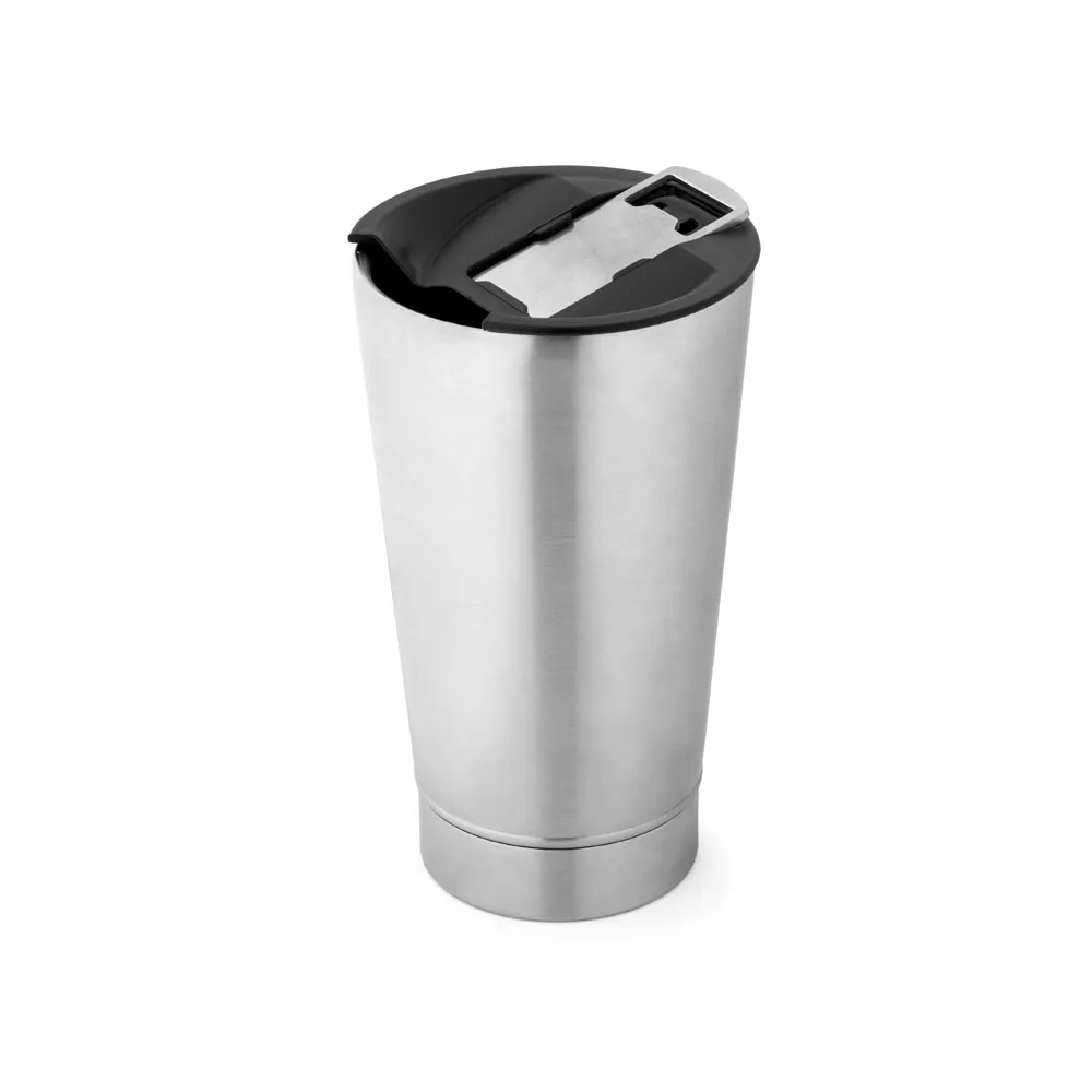 HALPERT LID. Copo de viagem em aço inox térmico, com parede dupla isolada a vácuo (630 mL) - Thumbnail 8