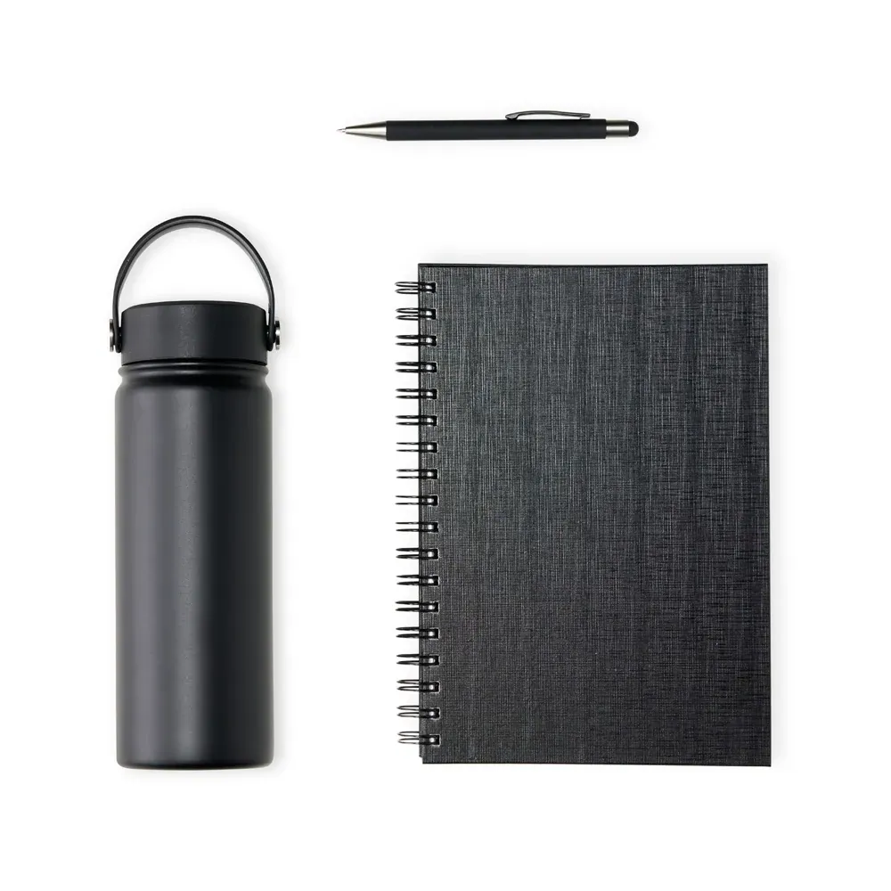 Kit Garrafa, Caderno E Caneta - 3 Pçs - Thumbnail 3