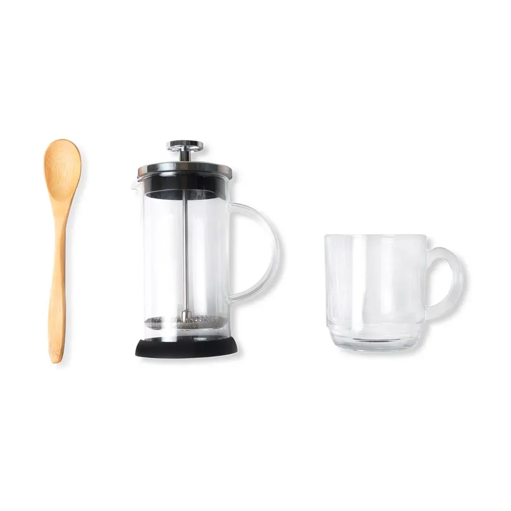 Kit Para Café Com Prensa Francesa - 3 Pçs - Thumbnail 2